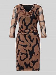 Sukienka o długości do kolan z lejącym dekoltem Zero EAN 1010003447