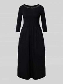 Sukienka midi z okrągłym dekoltem Zero czarna EAN 1010003426