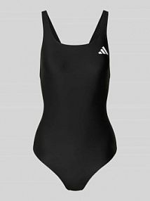 Kostium kąpielowy z nadrukiem z logo adidas Sportswear czarny EAN JM8152