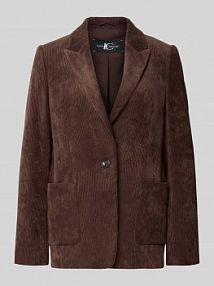 Żakiet z kołnierzem z klapami LUISA CERANO brązowy EAN 428017 3556