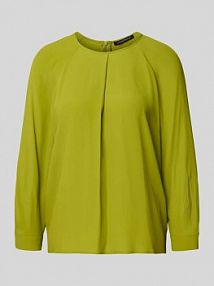 Bluzka z dodatkiem jedwabiu LUISA CERANO zielona damska EAN 228606 2179