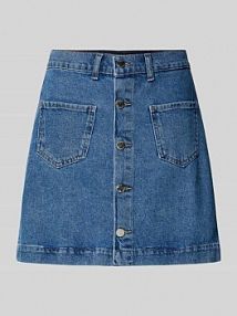 Spódnica jeansowa o linii A z czystej bawełny model AMAZING Only niebieska EAN 15349035