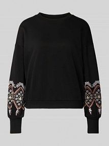 Bluza o kroju regular fit z mieszanki bawełny model BROOKE Only czarna damska EAN 15216364
