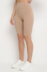 Beżowe Casualowe Szorty Typu kolarki Lidessa ideal