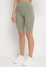 Zielone Casualowe Szorty Typu kolarki Lidessa ideal