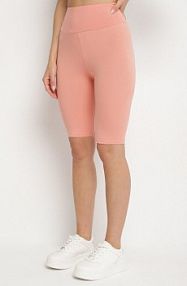 Różowe Casualowe Szorty Typu kolarki Lidessa ideal