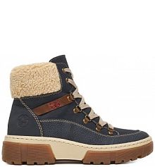 Trzewiki Rieker niebieskie damskie CEO-X8638-14