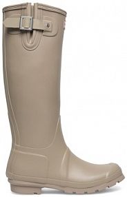 Kalosze Hunter beżowe ciemny damskie HFW-004