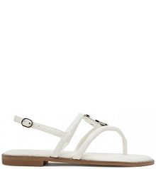 Sandały na obcasie Nine West białe 123AL1754