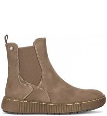 Botki na obcasie Go Soft beżowe CEO-WS5586-07