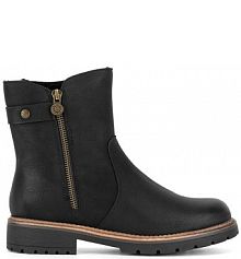 Botki na obcasie Go Soft czarne CEO-WS6207-10