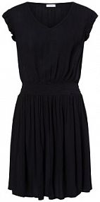 Sukienka  Kobiety wiskoza czarna jednolity 40 Lascana