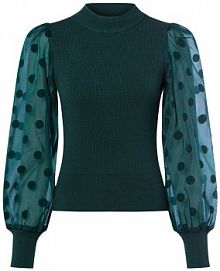 Sweter z dzianiny YASDOTME Kobiety biały jednolity XL Y.A.S damski