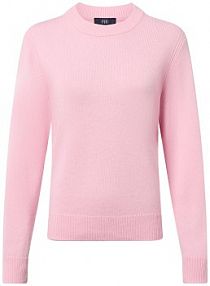 Sweter z czystego kaszmiru Kobiety Kaszmir różowy jednolity XL IPURI damski