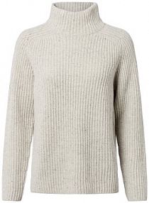 Sweter   MMThyra Kobiety Wełna beżowy/szary marmurkowy XS MOS MOSH damski