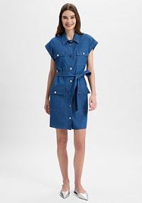 Dżinsowa sukienka  Kobiety Bawełna niebieska jednolity 36 Liu Jo Collection