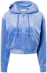 Sweter z kapturem  Iccle Diamante Kobiety niebieski jednolity L Juicy by Juicy Couture damski