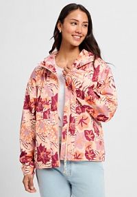 Kurtka funkcjonalna  Chrisanta Kobiety pomarańczowa/czerwona/lila wzorzysty XS Ragwear damska