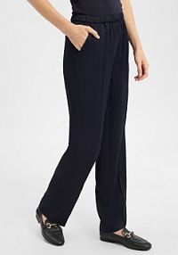 Spodnie materiałowe Kobiety wiskoza niebieskie jednolity 44 Gant damskie