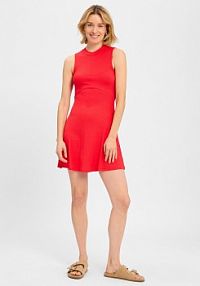 Sukienka   Nilda Kobiety wiskoza czerwona jednolity 36 EDITED