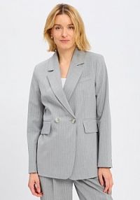 Modułowy blezer  Kobiety szary w paski 46 Marie Lund