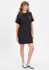 Sukienka Tshirt Kobiety Bawełna czarny jednolity M adidas Originals damski