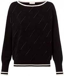 Sweter  z dzianiny Kobiety czarny jednolity XS Liu Jo Collection damski