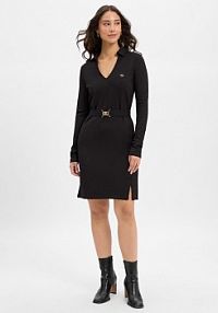Sukienka  Kobiety wiskoza czarna jednolity L Liu Jo Collection