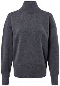 Sweter z czystego kaszmiru Kobiety Kaszmir (100%) szary marmurkowy XS IPURI damski