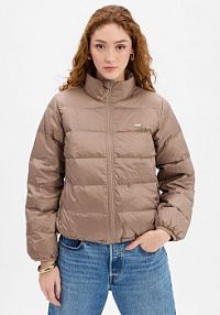 Kurtka puchowa Kobiety brązowa jednolity XS Levi's damska