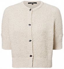 Kardigan   Tibelita Kobiety Bawełna beżowy jednolity 38 Someday