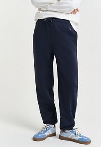 Spodnie do biegania Kobiety Bawełna niebieskie jednolity XS Gant damskie