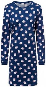 Koszula nocna Kobiety Bawełna niebieska wzorzysty 48 Mey