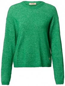 Sweter z dzianiny z zawartością alpaki  MMMape Kobiety zielony marmurkowy XS MOS MOSH damski