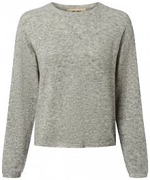 Sweter z dzianiny z zawartością alpaki  MMMape Kobiety szary marmurkowy XS MOS MOSH damski