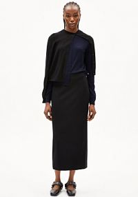 Spódnica ołówkowa   Patinaa Kobiety czarna jednolity XL ARMEDANGELS