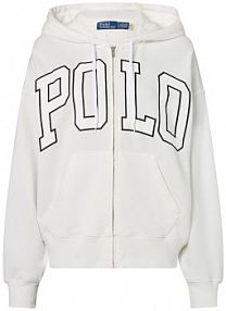 Kurtka dresowa Kobiety Materiał dresowy biała nadruk M Polo Ralph Lauren damska