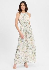 Sukienka wieczorowa Kobiety biała wzorzysty 44 Swing