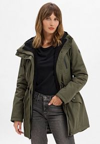 Parka   Elsien Kobiety zielona jednolity XL Ragwear