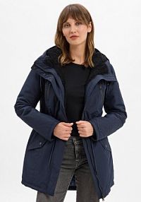 Parka   Elsien Kobiety niebieska jednolity XL Ragwear