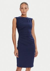 Sukienka koktajlowa Rinascimento granatowa 