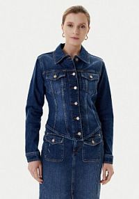 Kurtka jeansowe Guess granatowa damska Jeansowa