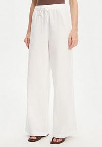 Spodnie eleganckie Mustang białe damskie Materiałowe