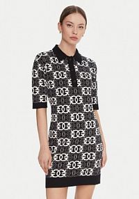 Sukienka dzianinowa PINKO czarna 