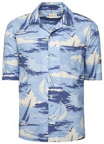 Koszula Gant niebieska damska 3250048  Relaxed Fit