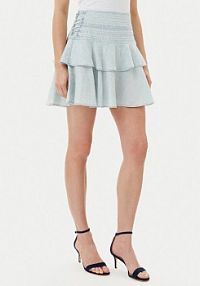 Spódnica mini Guess niebieska 