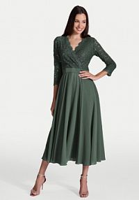 Sukienka koktajlowa Swing zielona 