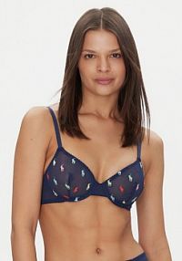 Biustonosz Polo Ralph Lauren granatowy Z fiszbiną