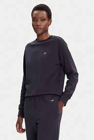 Bluza przez głowę Gant granatowa Shield 4201414  Relaxed Fit