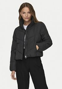 Kurtka puchowa ONLY czarna damska Zimowa Maggi 15308639  Regular Fit